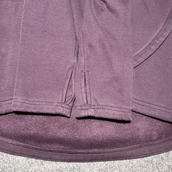 Athleta Size Small Athleisure Zipper Stretch Outdoor Sweater Purple Long Sleeve - Picture 10 of 11